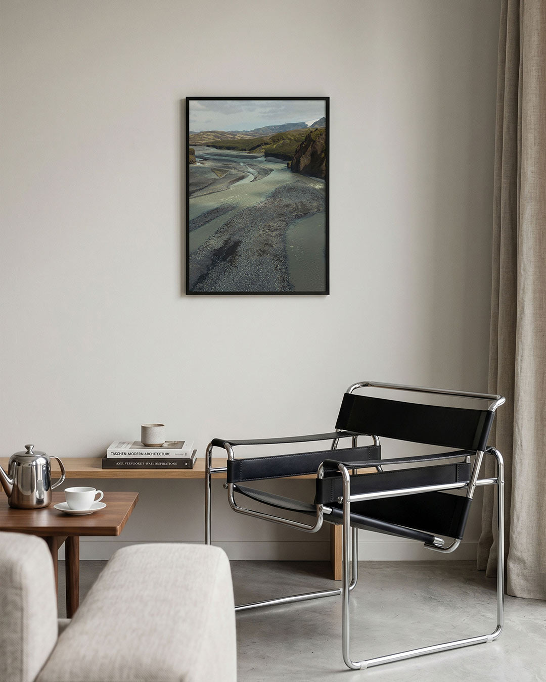 Rivierlandschap Poster