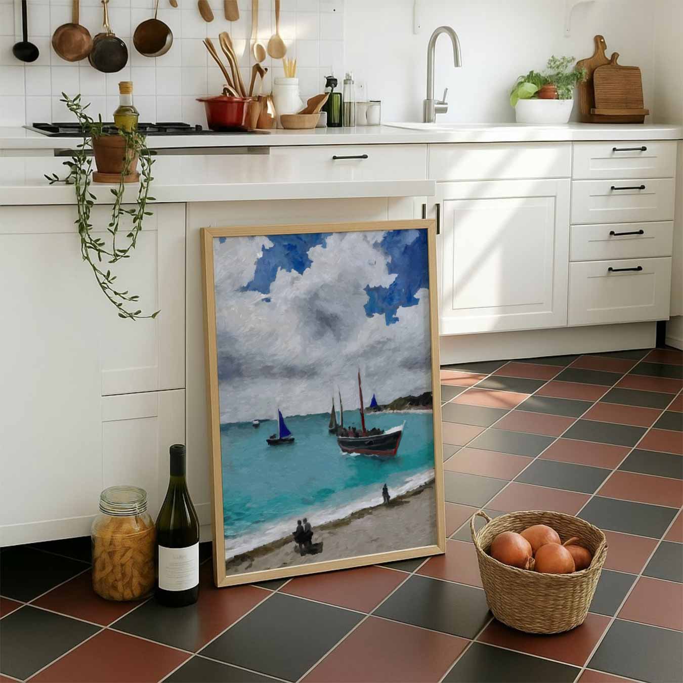 Zeilboot Avontuur aan Zee Poster-WallArtistic