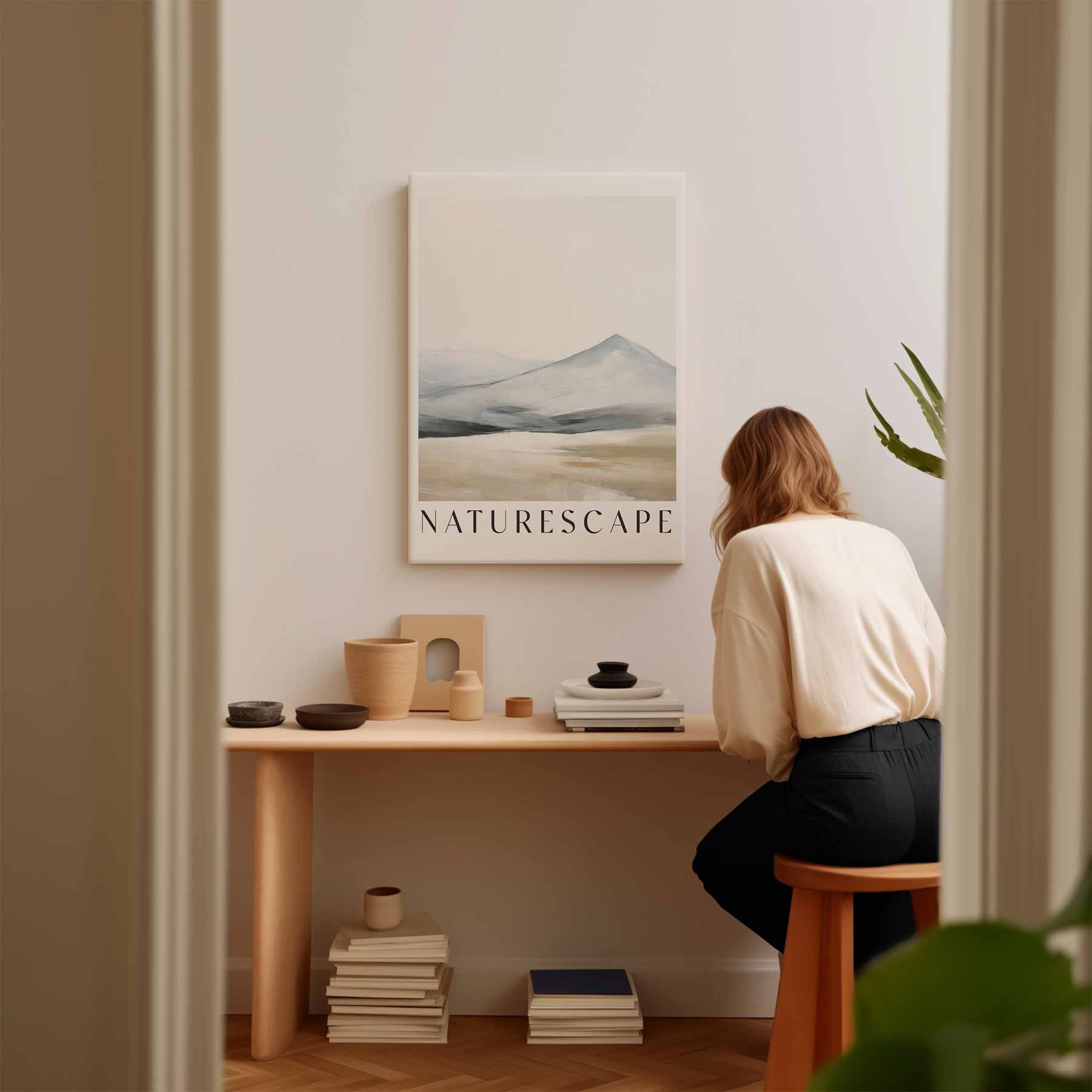 Rustgevende Landelijke Horizon Kunstwerk-canvas-dibond-plexiglas-wanddecoratie-WallArtistic