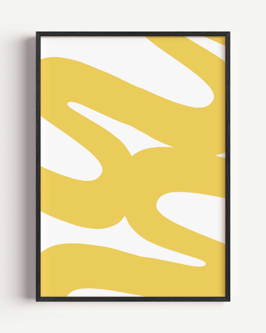 Abstracte Gele Vormen Poster-WallArtistic