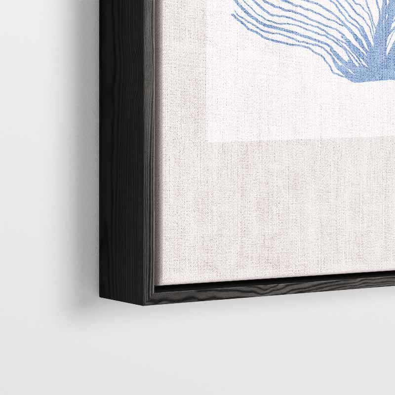 Blauwe Zeeventilator Kunstwerk-canvas-dibond-plexiglas-wanddecoratie-WallArtistic