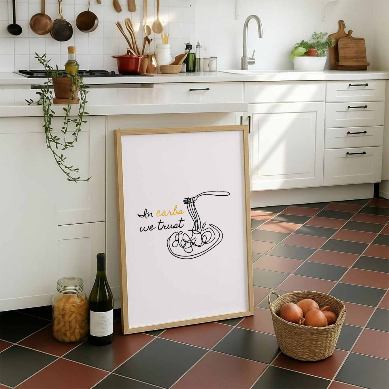 In Carbs We Trust Poster