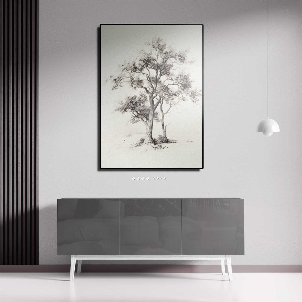 Tweeklanken van de Natuur Kunstwerk-canvas-dibond-plexiglas-wanddecoratie-WallArtistic