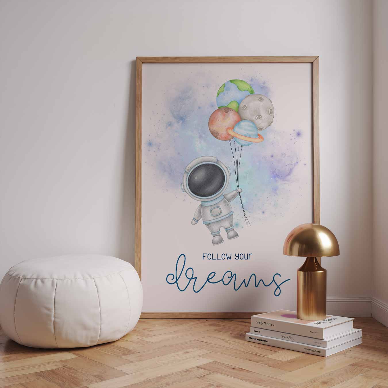 Dromerige Astronauten Poster-WallArtistic