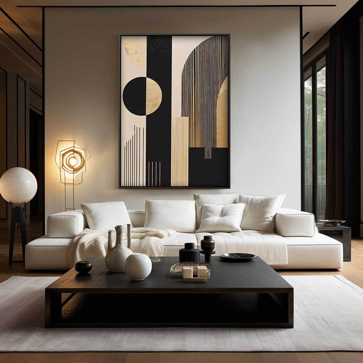 Modern Geometrisch Wandkunstwerk Kunstwerk-canvas-dibond-plexiglas-wanddecoratie-WallArtistic