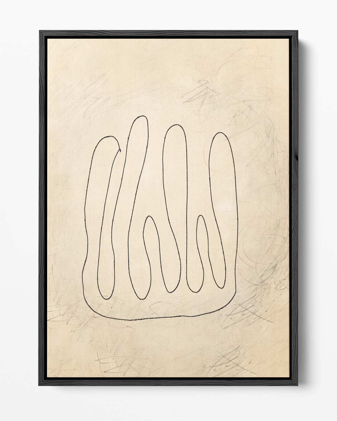 Organische Lijnenspel Kunstwerk-canvas-dibond-plexiglas-wanddecoratie-WallArtistic