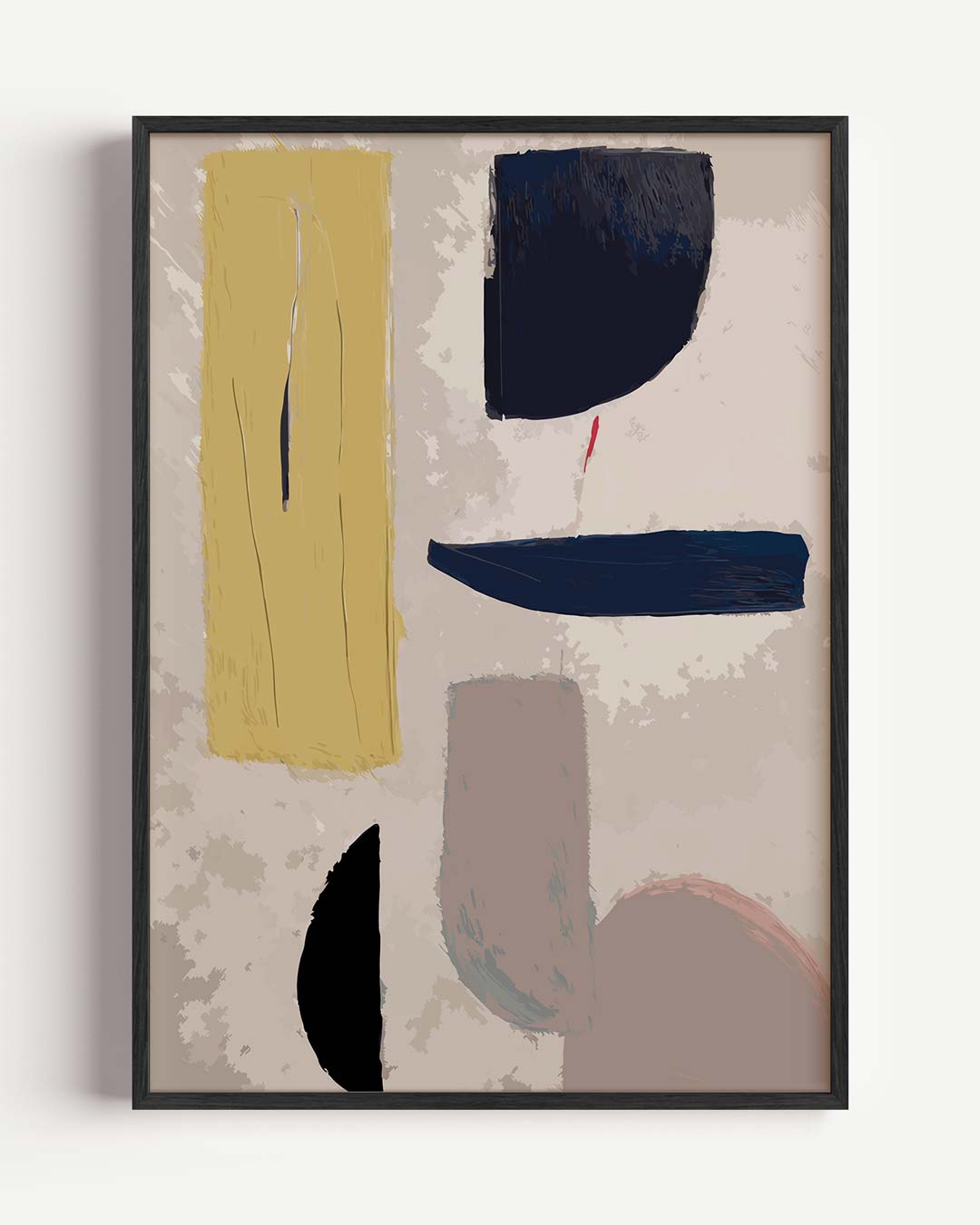 Abstracte Aardetinten Poster-WallArtistic