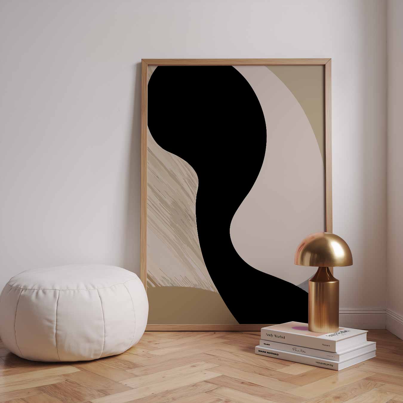 Moderne Abstracte Vormkracht Poster