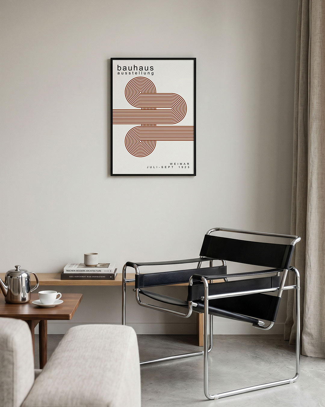 Lijnen en cirkelpatronen Poster