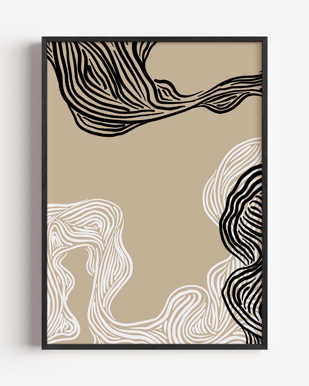 Organische Lijnen Poster-WallArtistic