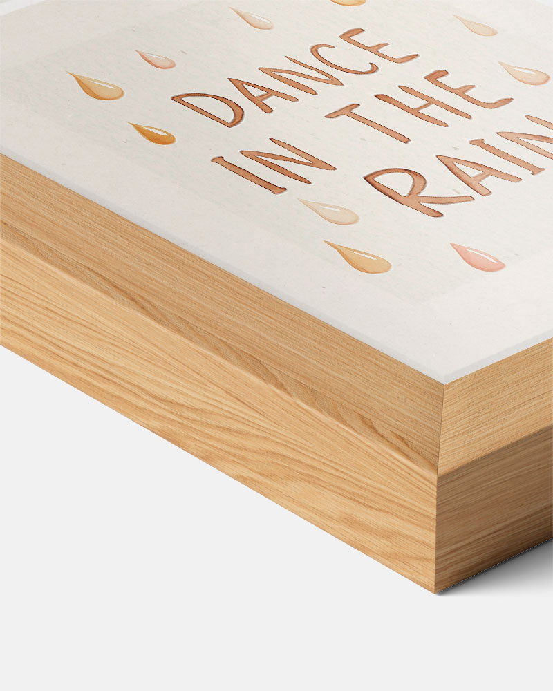 Inspirerende Regen Dans Poster-WallArtistic