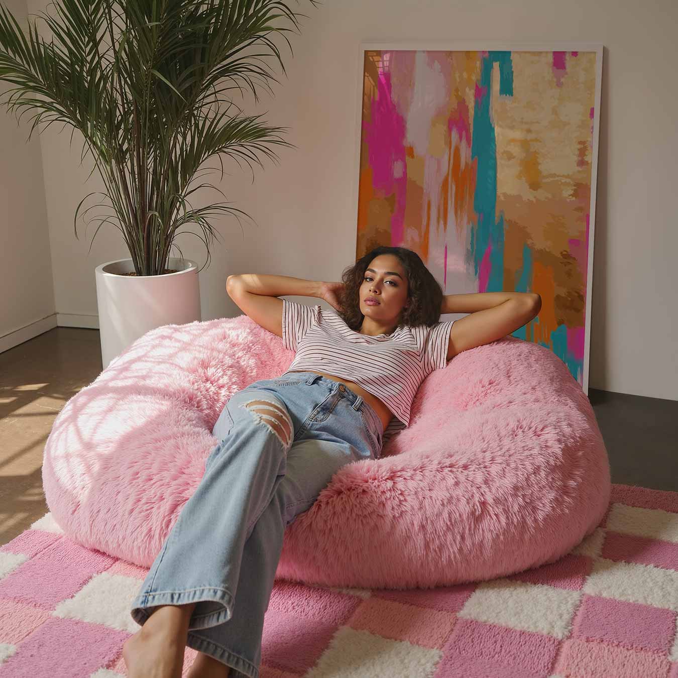 Kleurrijke Abstracte Verfstreken Poster-WallArtistic