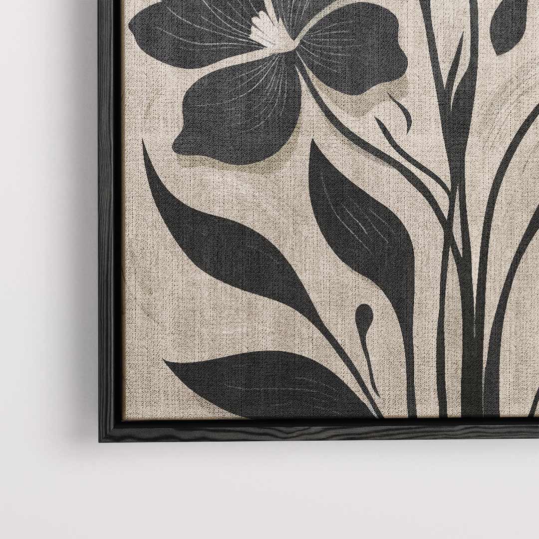 Bloemig Contrast Kunstwerk Kunstwerk-canvas-dibond-plexiglas-wanddecoratie-WallArtistic