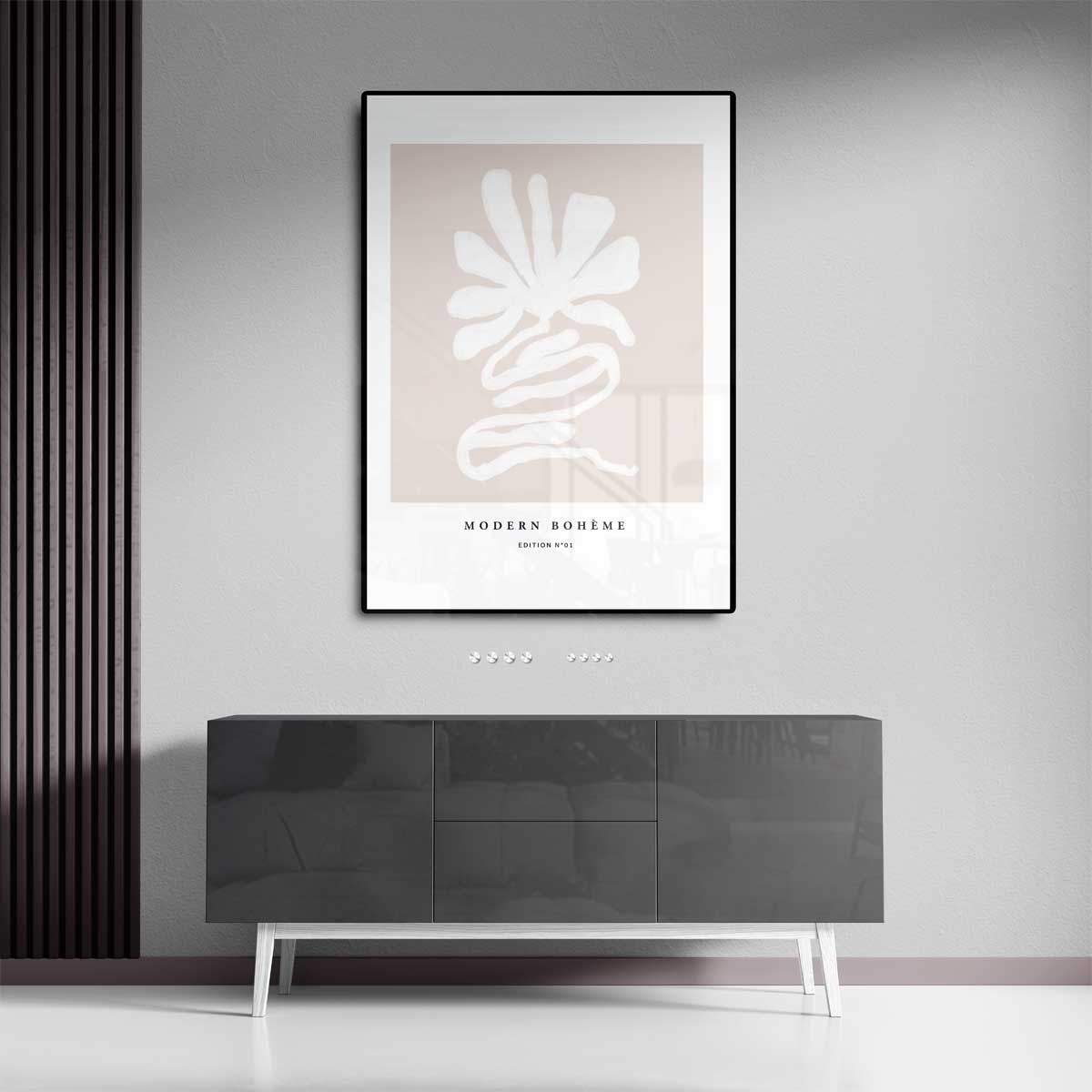 Moderne Boho Bloem Kunstwerk-canvas-dibond-plexiglas-wanddecoratie-WallArtistic