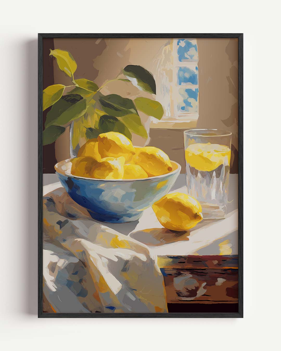 Zonovergoten Citroenen Poster-WallArtistic