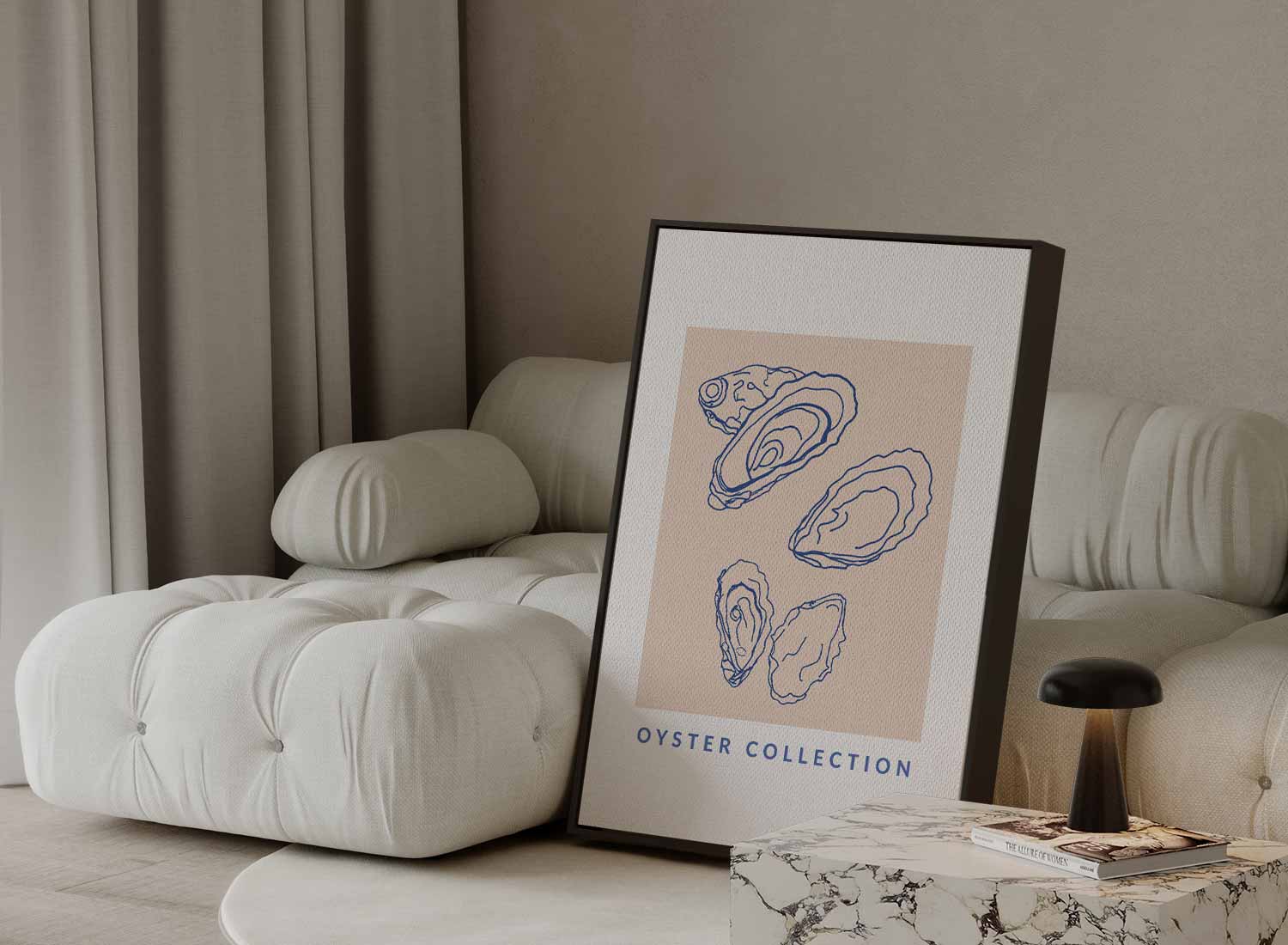 Oyster Collection Wanddecoratie Kunstwerk-canvas-dibond-plexiglas-wanddecoratie-WallArtistic