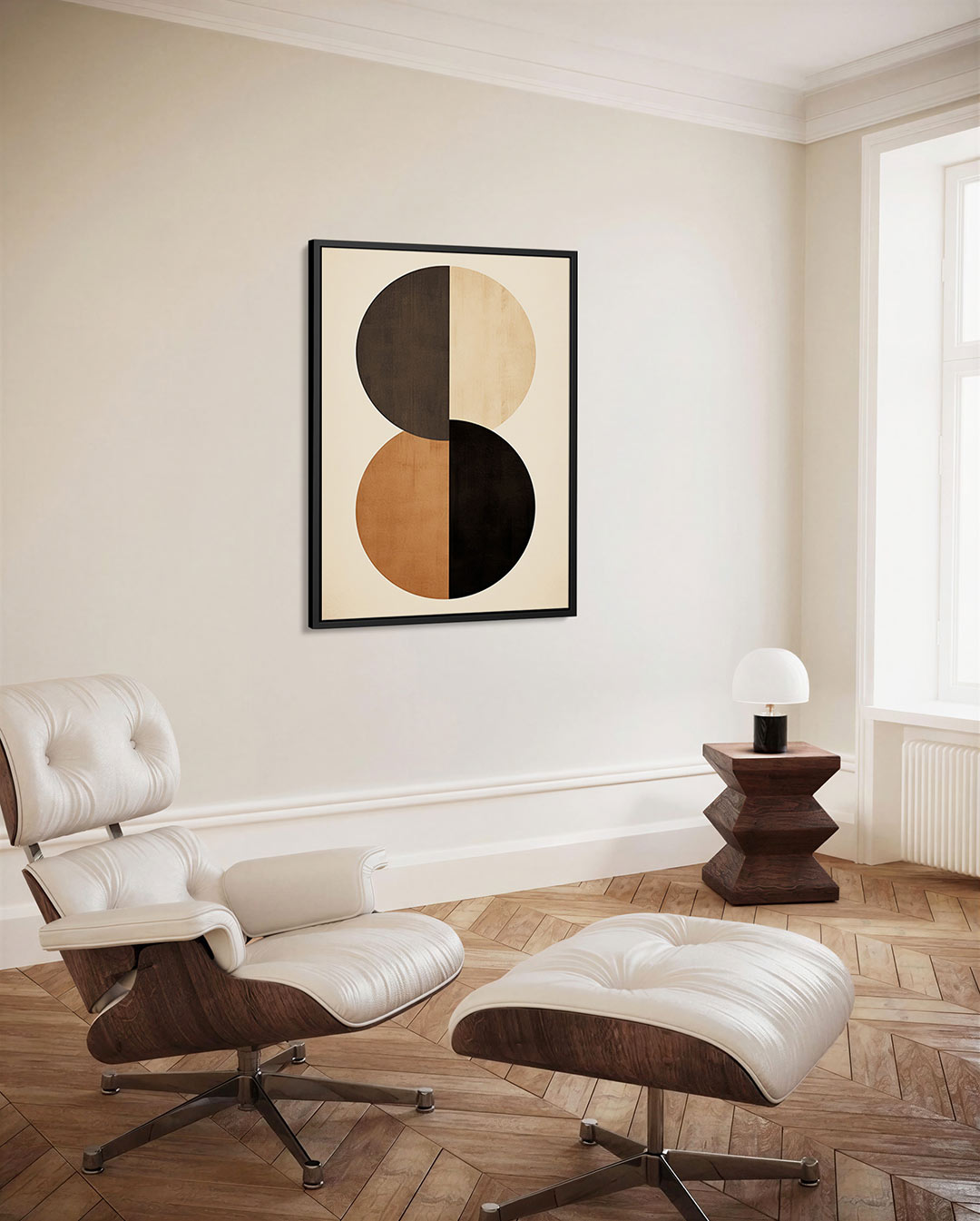 Geometrische cirkelcompositie Kunstwerk