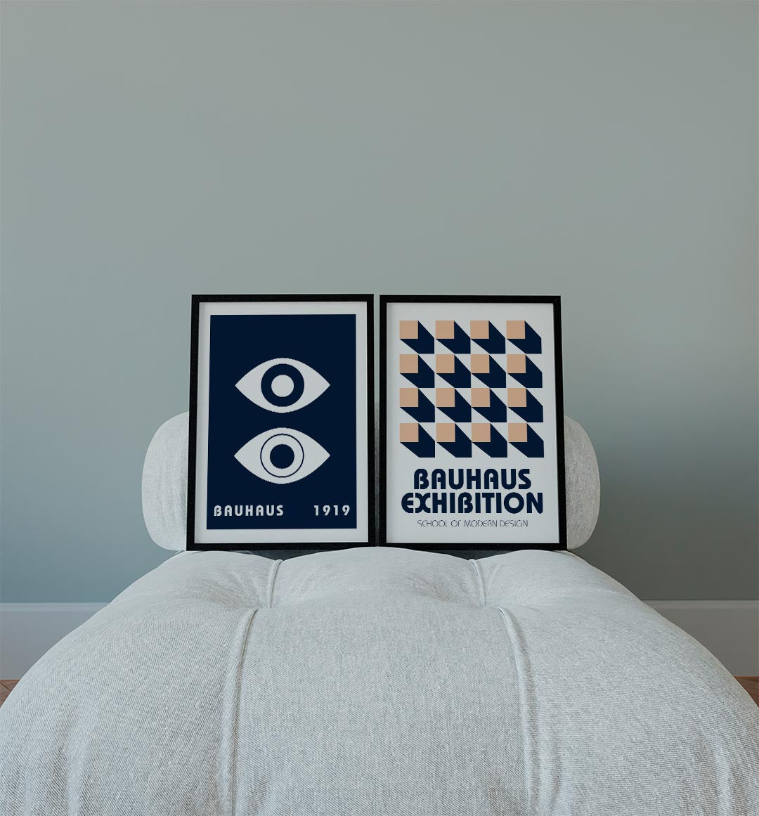 Oogvormen en contrast Posterset