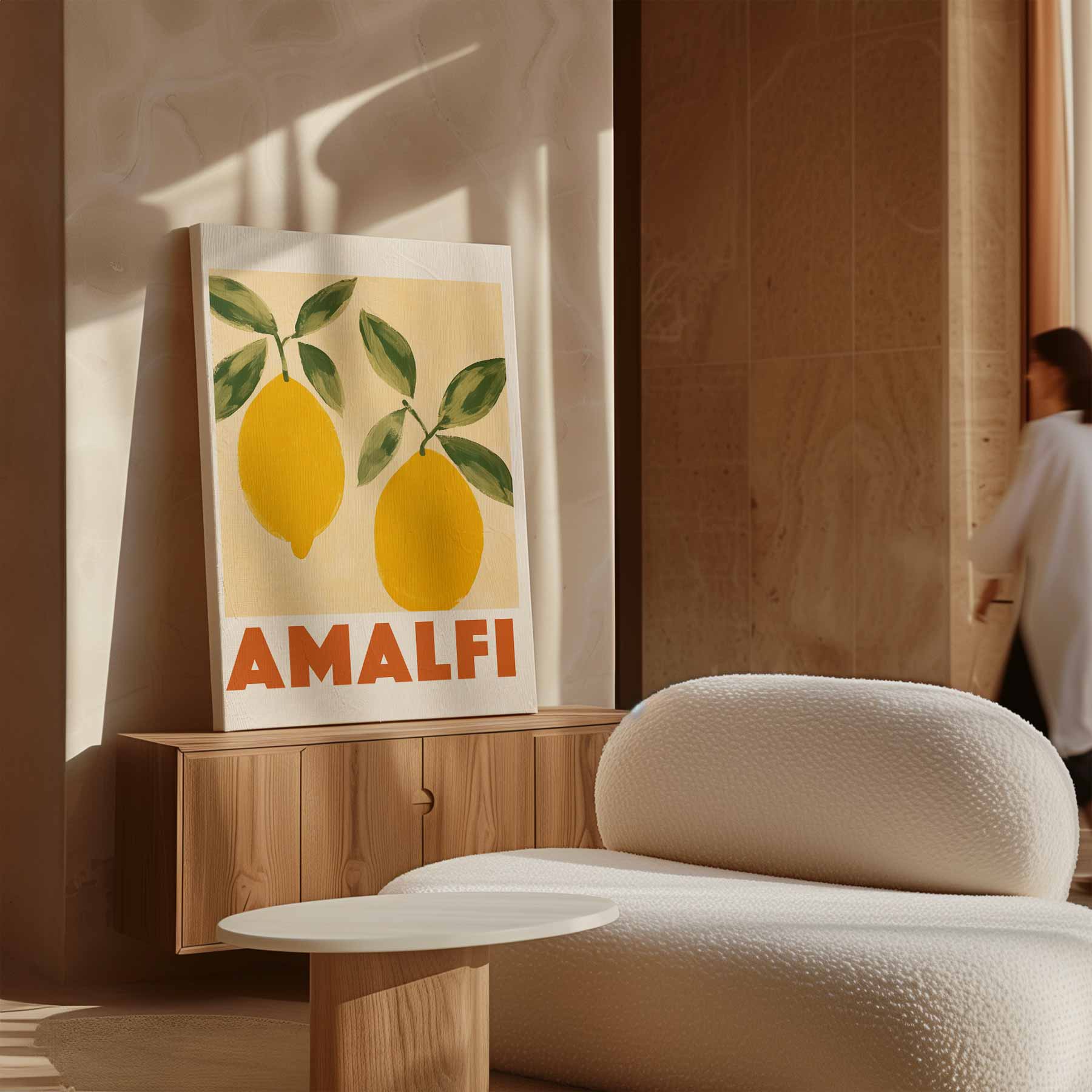 Zonnige Amalfi Citroenen Kunstwerk-canvas-dibond-plexiglas-wanddecoratie-WallArtistic