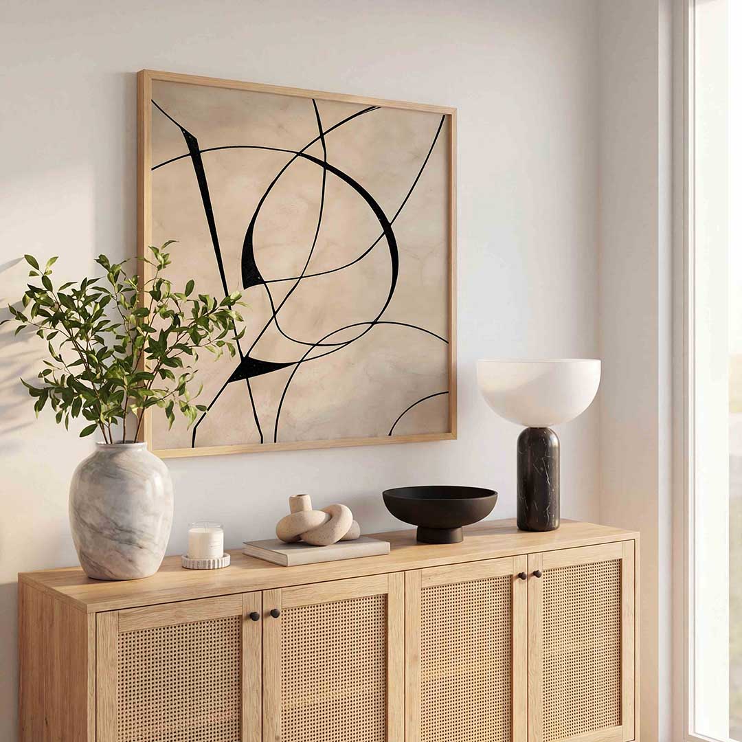 Abstracte lijnen Poster