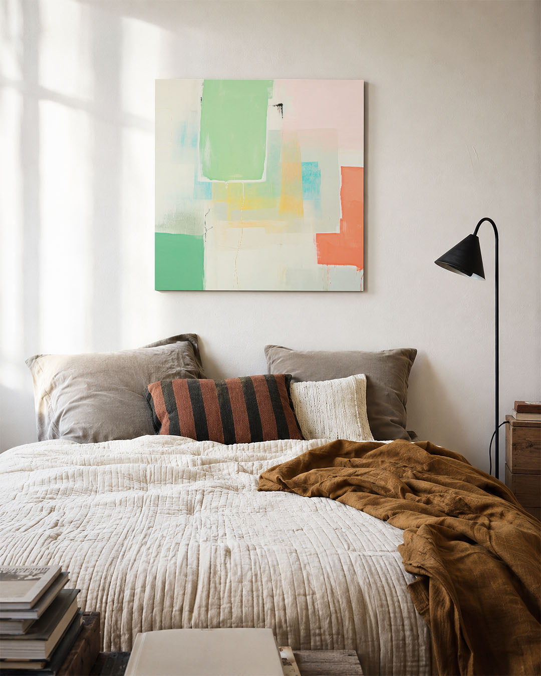 Kleurrijke vlakken Kunstwerk