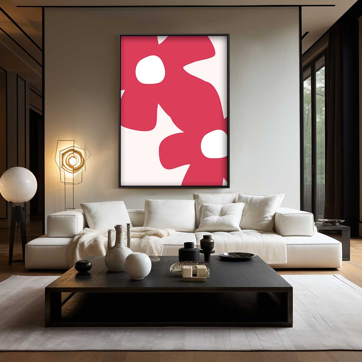 Bloemenpracht in Roze Kunstwerk-canvas-dibond-plexiglas-wanddecoratie-WallArtistic