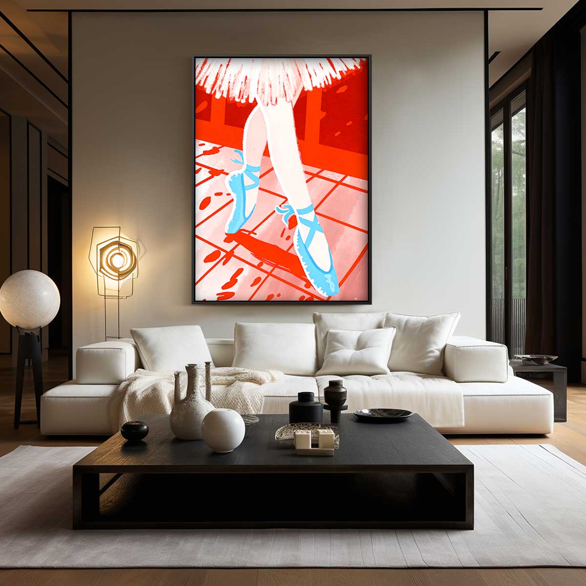 Dans van Kleur Kunstwerk-canvas-dibond-plexiglas-wanddecoratie-WallArtistic