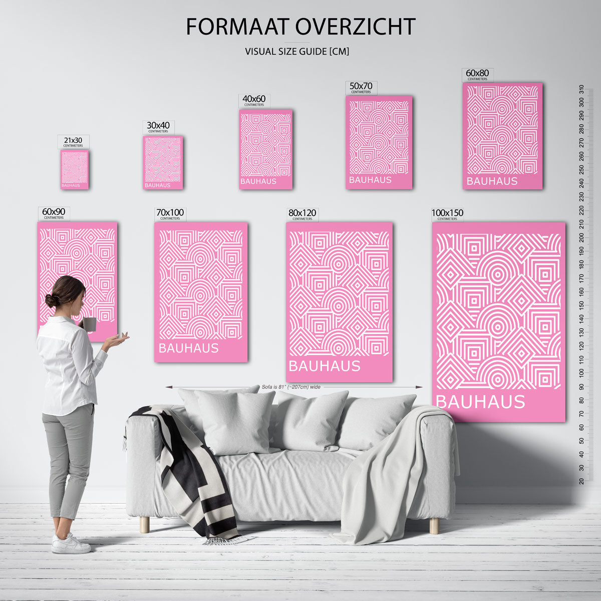 Lijnen en patronen Poster