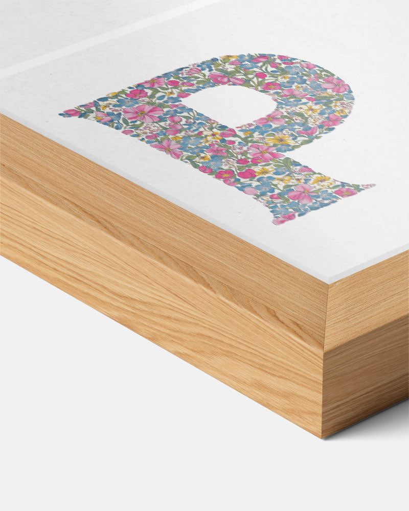 Bloemenletter P Poster
