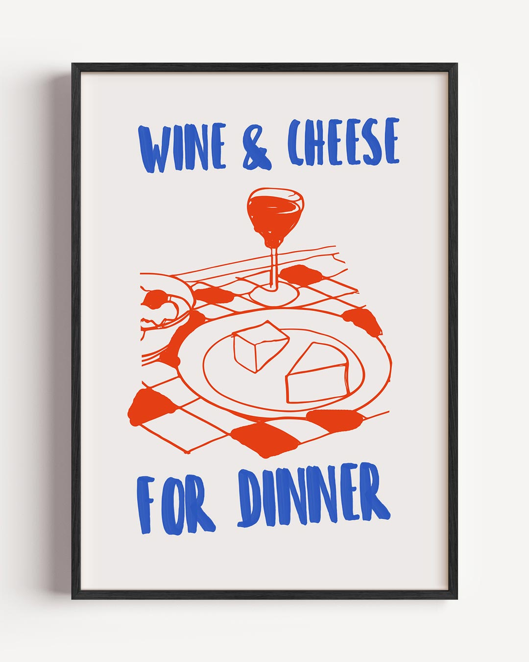 Wijn- en Kaasavond Poster-WallArtistic