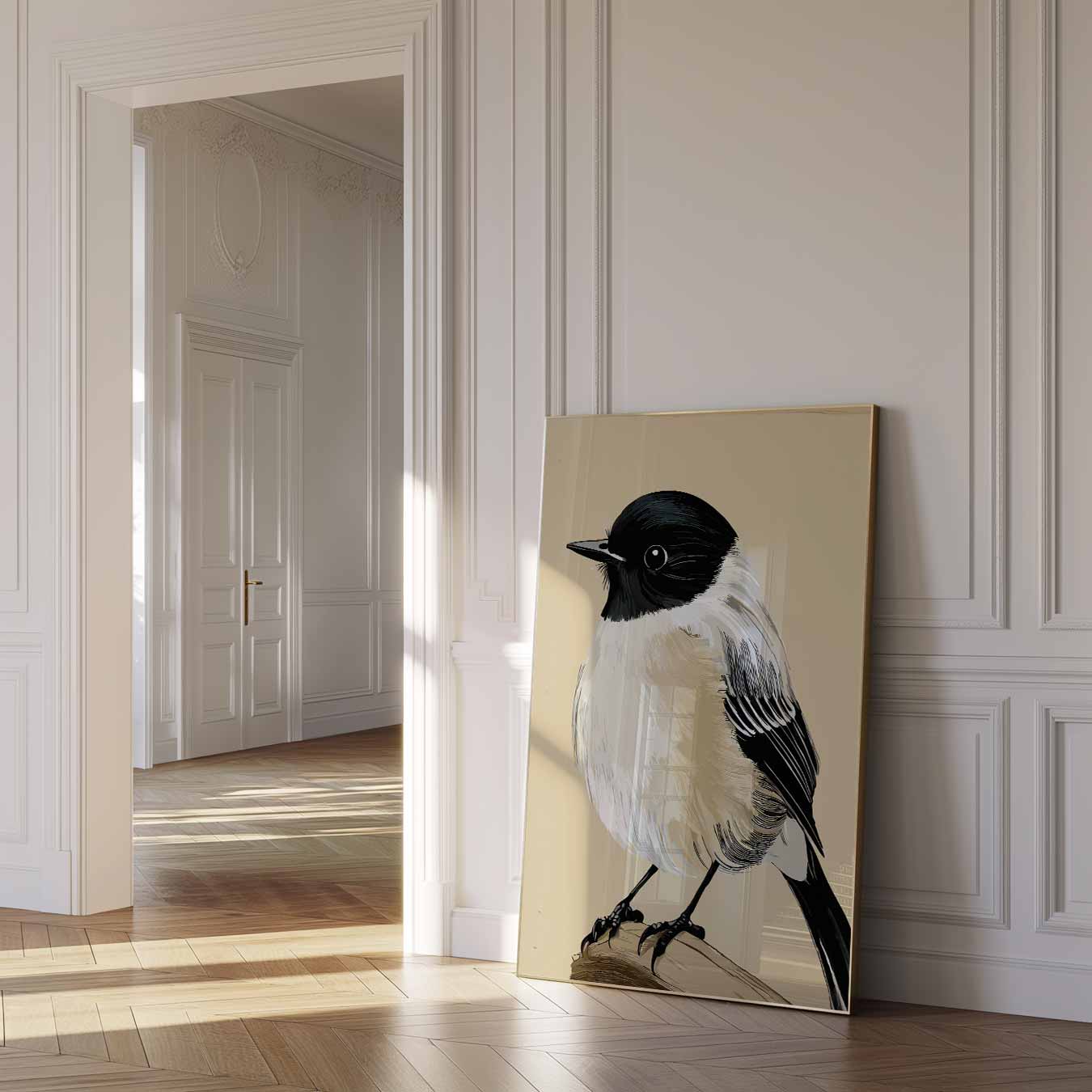 Charmante Vogelsilhouet Poster