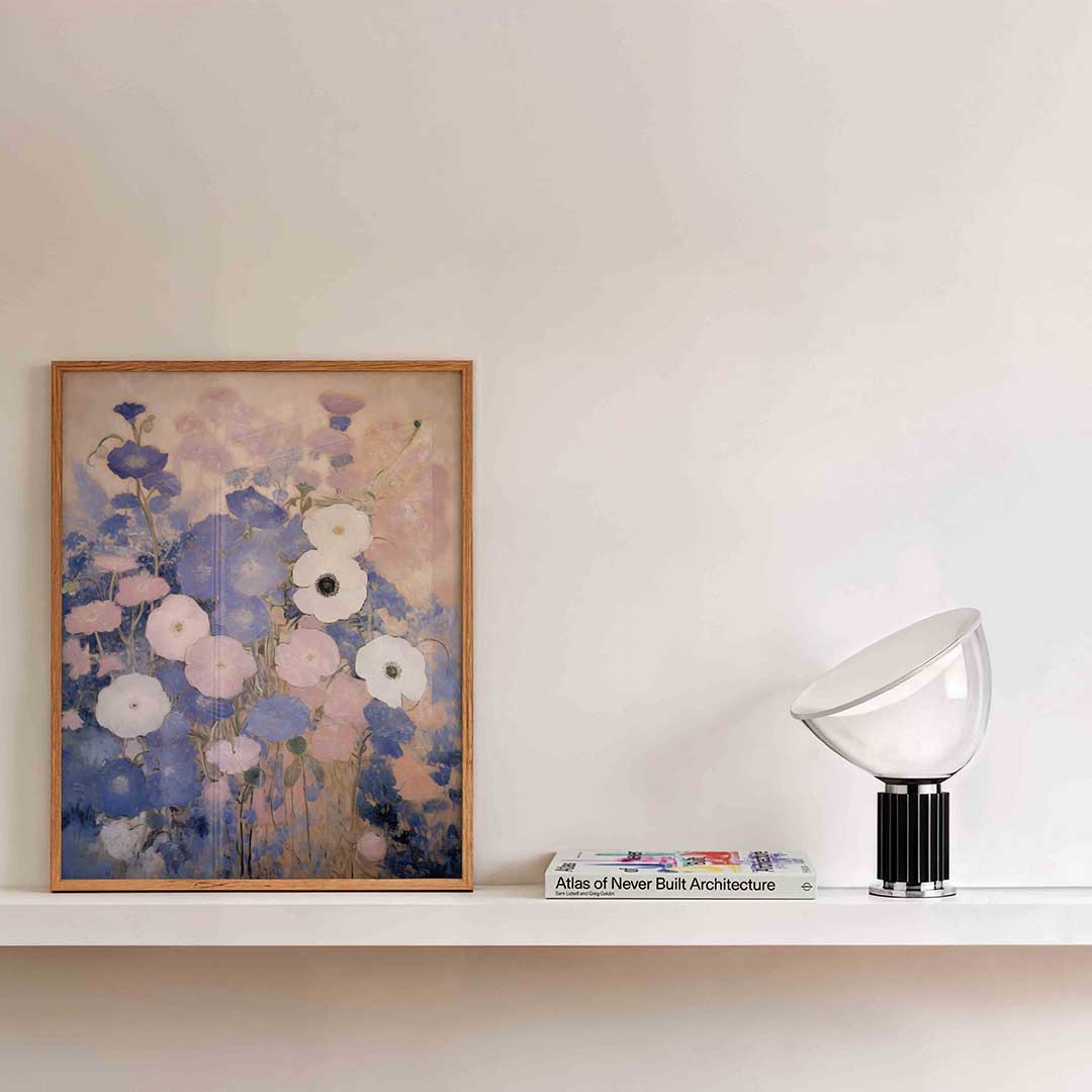Bloemen in pastel Poster