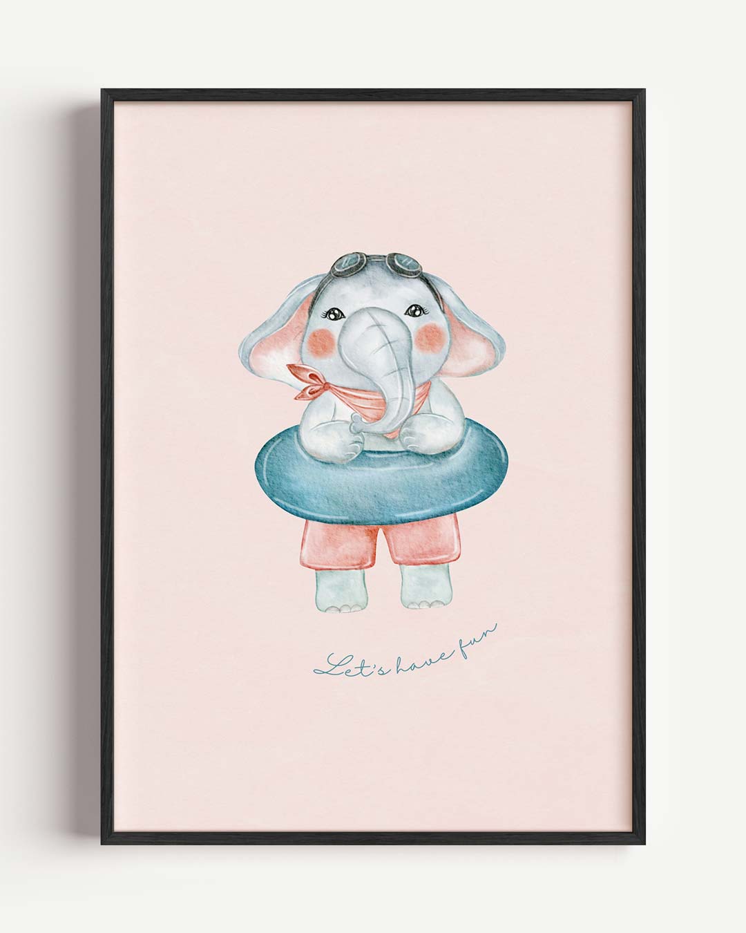 Schattige Olifant Kinderposter-WallArtistic