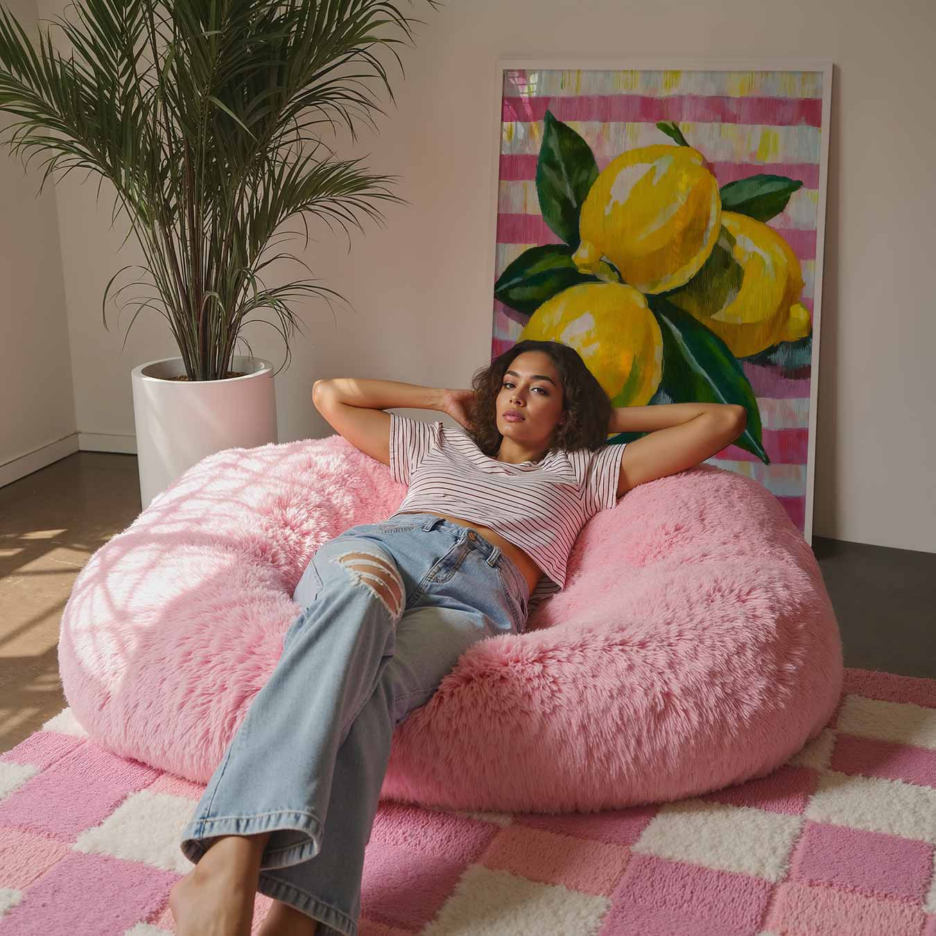 Zomerse Citroen Schilderij Poster-WallArtistic