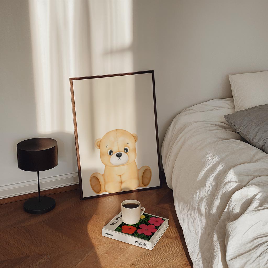 Schattige Beer Kinderkamer Poster