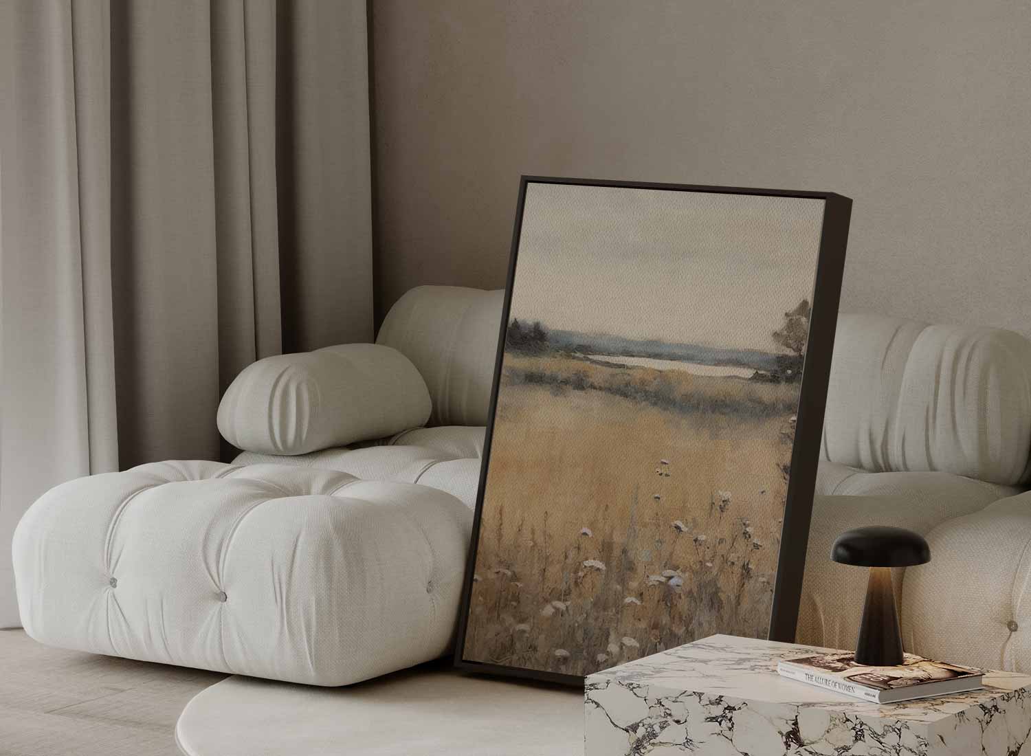 Rustieke Veldbloemen in de Herfst Kunstwerk-canvas-dibond-plexiglas-wanddecoratie-WallArtistic