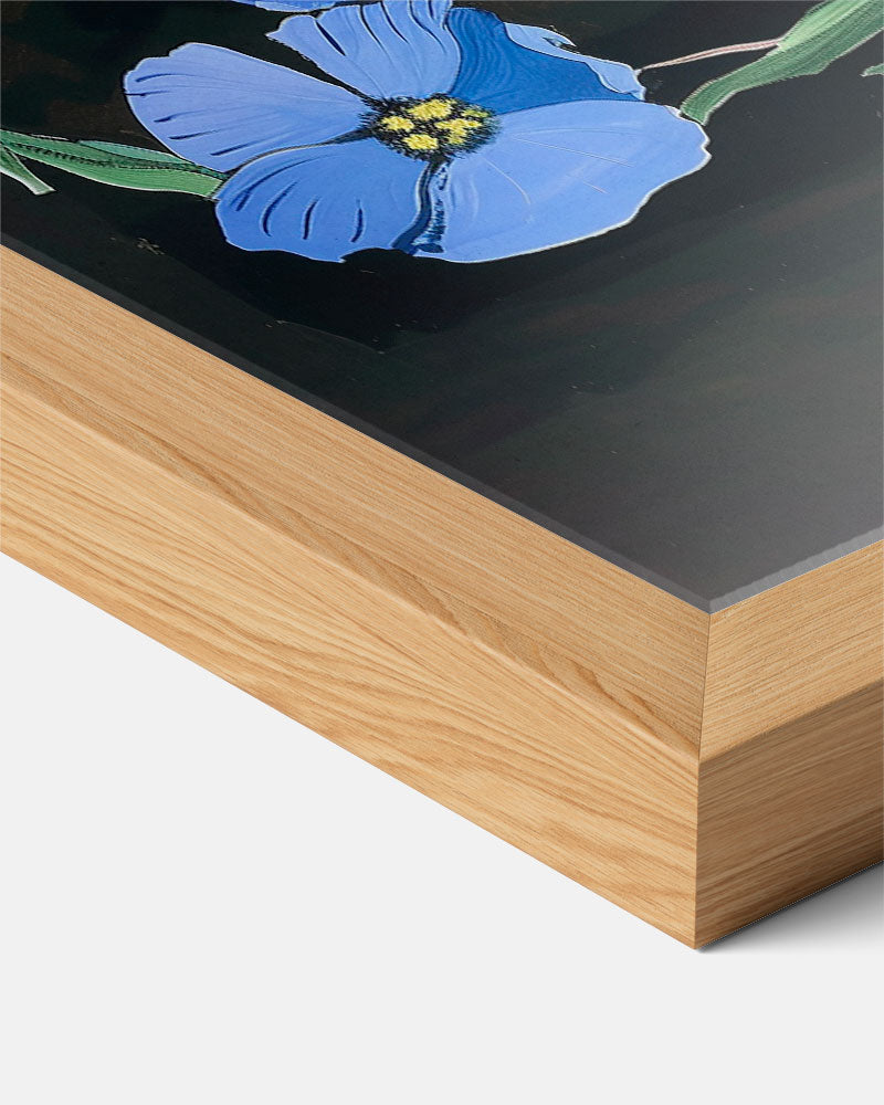 Bloeiende Blauwdruk Poster-WallArtistic