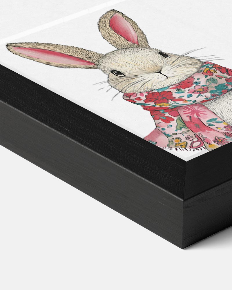 Konijn met Sjaal Poster-WallArtistic