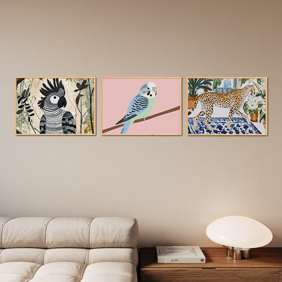Vogels en bladeren Posterset