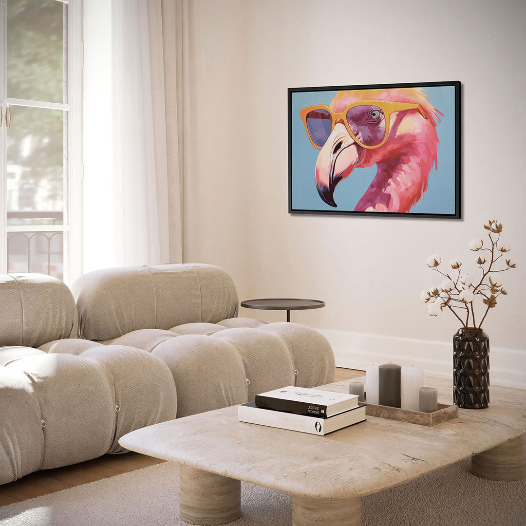 Vrolijke vogelportret Kunstwerk