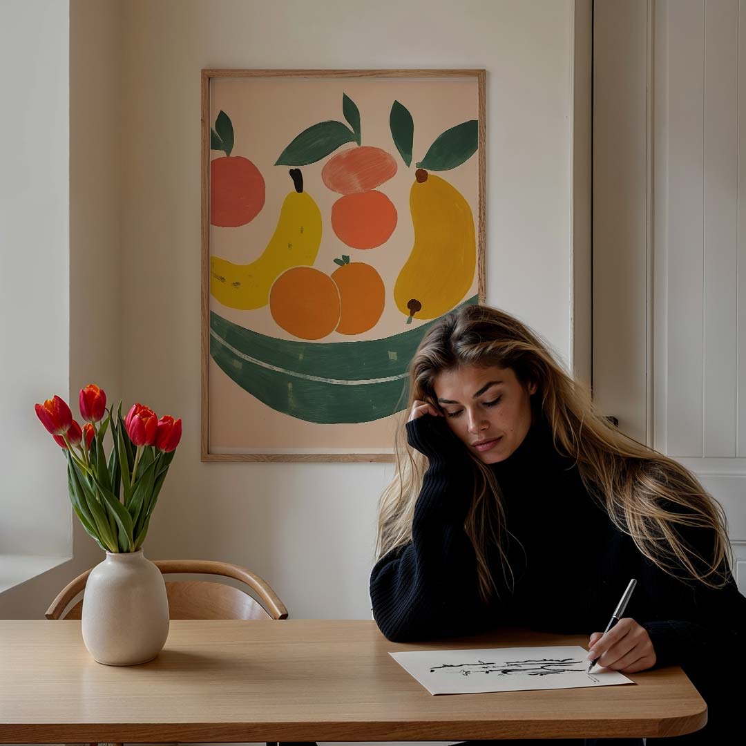 Kleurrijke Fruitposter-WallArtistic