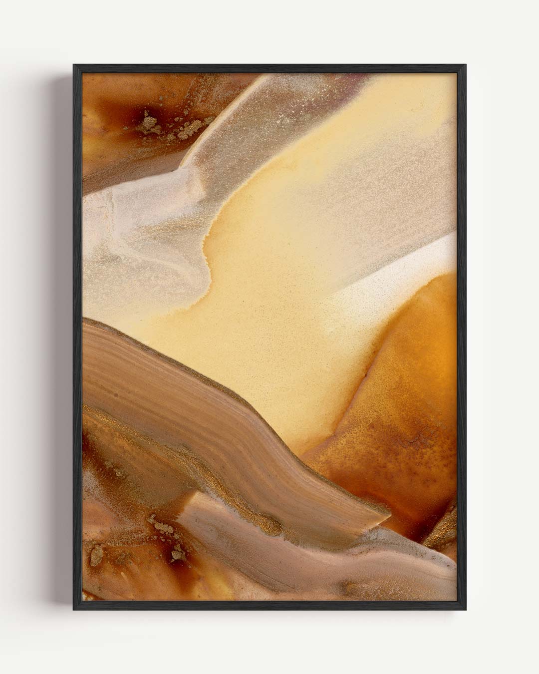 Aardetinten Abstract Poster-WallArtistic