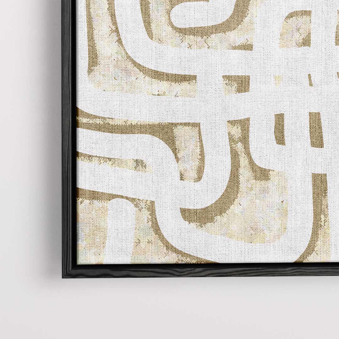 Doolhof van Lijnen Kunstwerk-canvas-dibond-plexiglas-wanddecoratie-WallArtistic