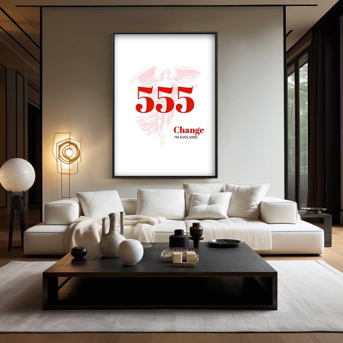 Verandering met Engelenkracht Kunstwerk-canvas-dibond-plexiglas-wanddecoratie-WallArtistic