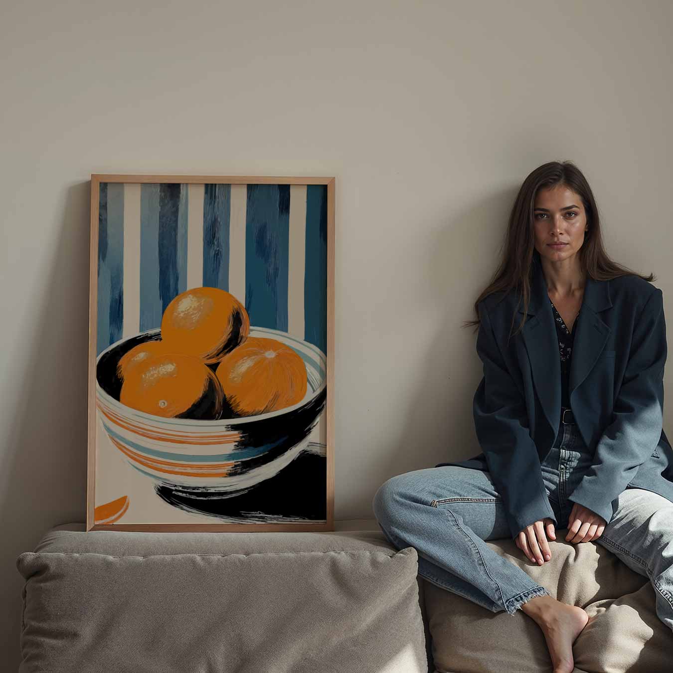 Citrusfrisse Sinaasappelkom Poster