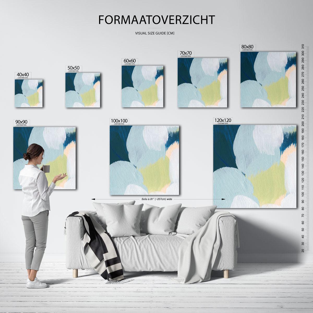 Abstracte vormen Poster