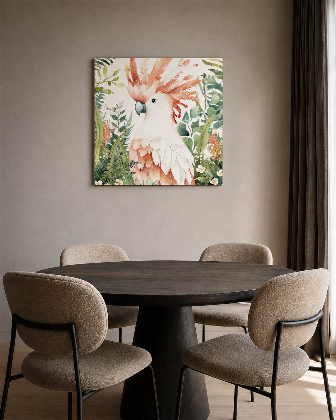 Vrolijke papegaai Kunstwerk