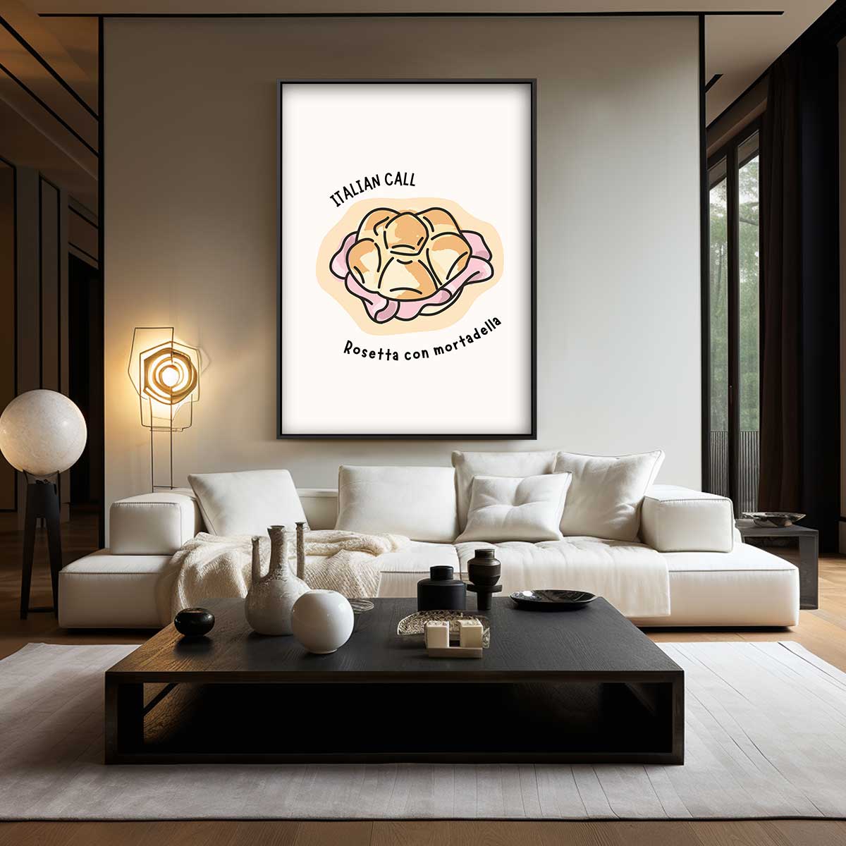 Italiaanse Broodjesliefde Kunstwerk-canvas-dibond-plexiglas-wanddecoratie-WallArtistic