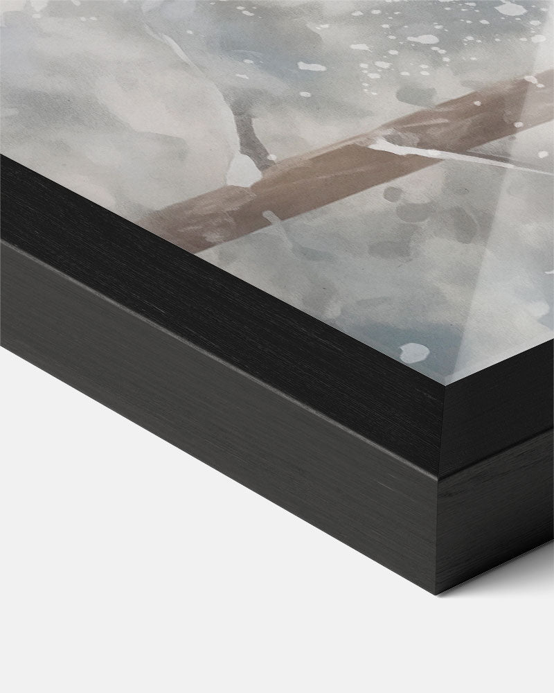 Betoverende Winter Herten Poster-WallArtistic