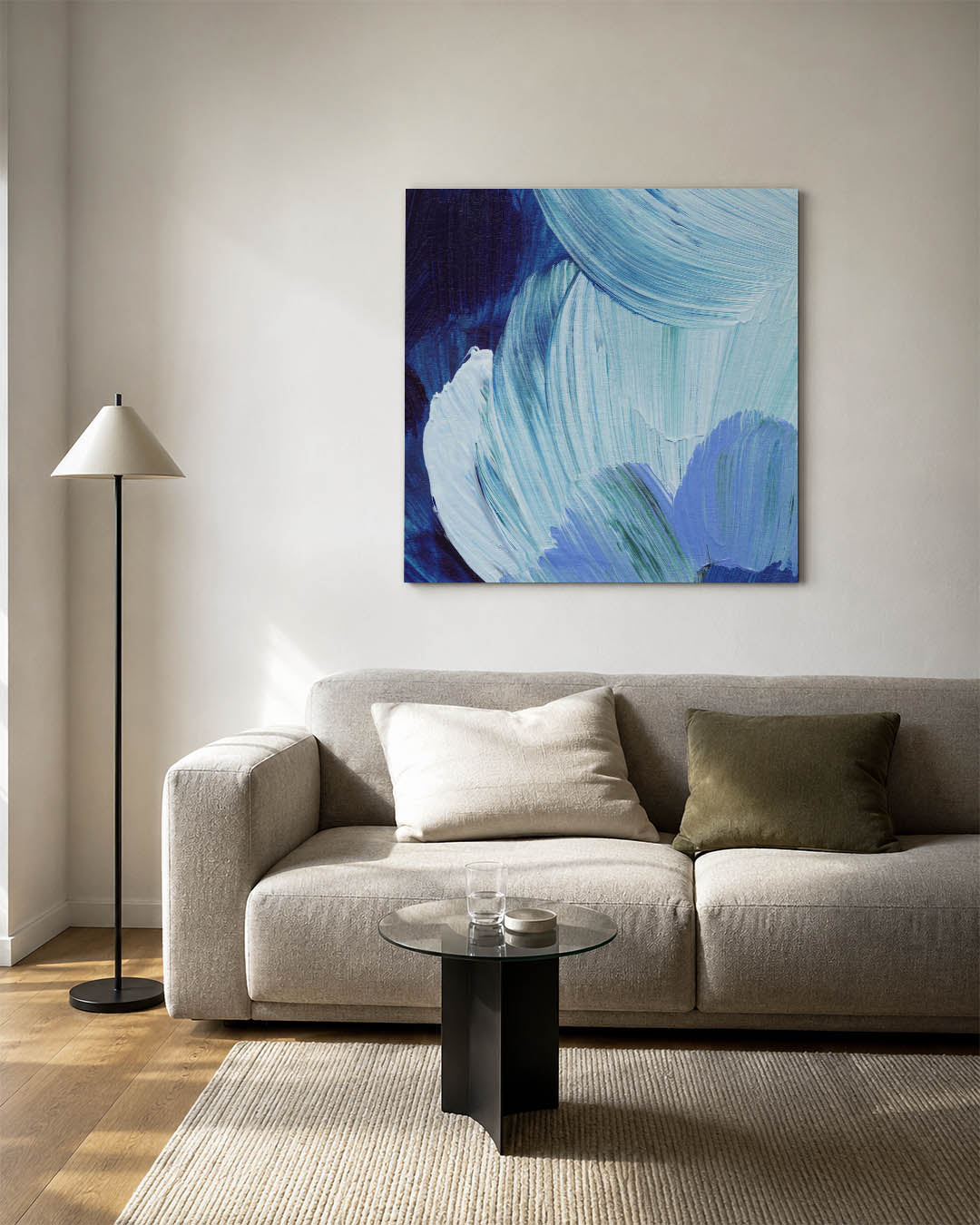 Dynamische kleurencompositie Kunstwerk
